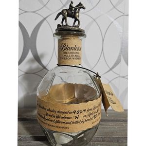 EMPTY Blanton's Bourbon bottle 375ml. 2014.
